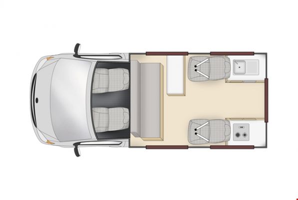 CamperApolloAustralienEndeavour FloorplanDay