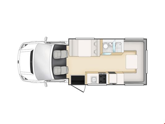 CamperApolloAustralienEuroCamper FloorplanDay