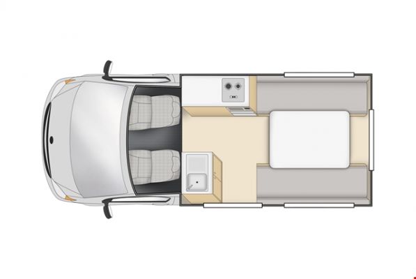 CamperApolloAustralienHitopCamper FloorplanDay