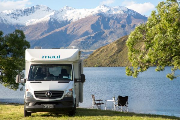 CamperMauiNeuseelandCascade dinnersetup