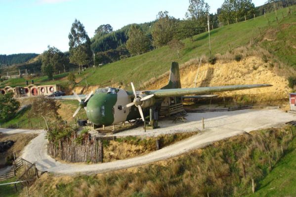 HotelNeuseelandWaikatoWaitomoWoodlyn Park Flugzeug