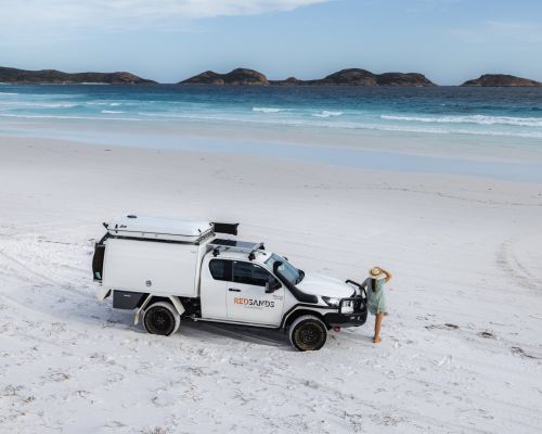 FahrzeugeRedSands Campers2 Person 4WD Rooftop CamperBeach Photocredit RedSand